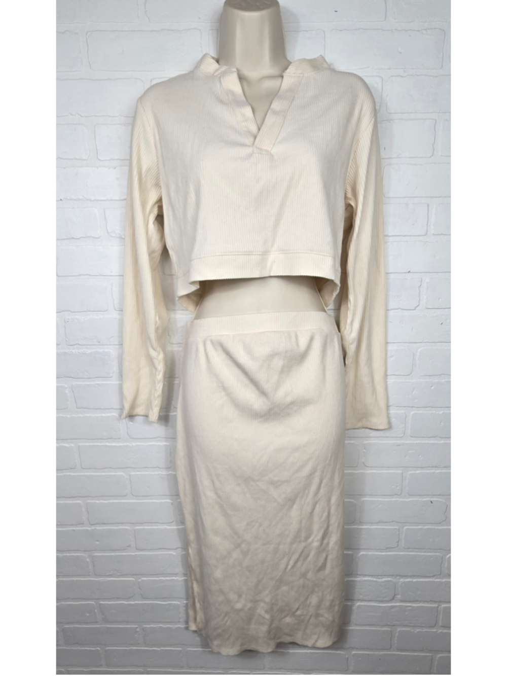 Isabel Maternity Cream Two piece Set Size XS